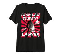 De l'étudiant en Droit à l'avocat : Design d'avocat Amusant T-Shirt Haut de Gamme