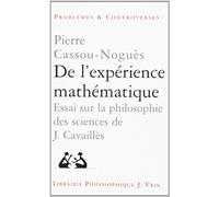 De l'expérience mathematique. essai sur la philosophie des sciences de Jean Cavaillès