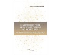 De l'expression privée à l'expression publique de l'identité juive Une nouvelle manière d'être Juif en France (1967) - Renée Waismann-Hober - Eme Et Intercommunications - broché - Essai