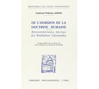 De l'horizon de la doctrine humaine, 1693