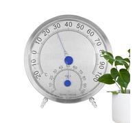 de l'humidité de la température analogique - Indice d'hygromètre de thermomètre à double fonction Ga avec composition météorologique imperméable | Messe de climat extérieur et intérieur