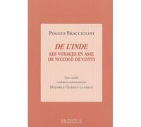 De l'inde. voyages en asie de niccolo de conti Voyage de Niccolo de Conti en Orient - Gueret - Brepols - broché - Etude