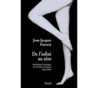 De l'infini au zéro Jean-Jacques Pauvert (Auteur)