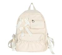 De Livre D'école En Nylon À La Mode Pour Les Filles Adolescentes Avec Décoration Nœud Papillon Résistant L'eau Plissé D'école Anime