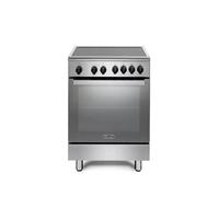 DeLonghi Cuisinière DMX64INL 60 x 60 cm Four électrique 4 zones induction Inox A