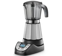 DE LONGHI EMKP63B Moka Éléctrique 3/6 Tasses Minuteur Fonction Orzo Alicia Inox