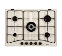 DE LONGHI FFS57ASV Piano De Cuisson 5 Feux Triple Couronne Sable 68X50 CM