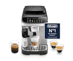 De’Longhi Magnifica Evo - Perfetto Machine à Café Automatique avec LatteCrema Mousseur à Lait Automatique, 7 Boissons en une Seule Touche, Commandes Soft Touch, Argent et Noir (ECAM292.81.SB)