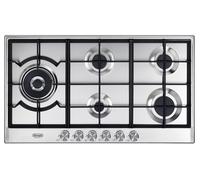 De Longhi NSL590DX Table de Cuisson A Gaz en Acier Inoxydable 90 CM 5 Brûleurs