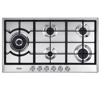 De Longhi NSL590DX Table de Cuisson A Gaz en Acier Inoxydable 90 CM 5 Brûleurs