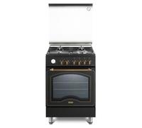 De Longhi PEMA664CLSG Cuisine Gaz 60CM 4 Feux Four Électrique Anthracite A