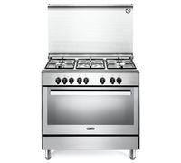 PEMX96SG Cuisinière Gaz Electrique 5 Brûleurs Inox 90 x 60 cm