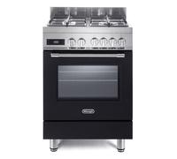 PRO66MALPZ Cuisinière à gaz avec four électrique 60 x 60 cm Inox et noir Classe énergétique A