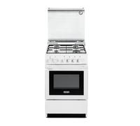 De Longhi Sesw554ned Cuisine 50x50Cm Blanc Four Électrique 4 Brûleurs