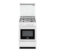 DE LONGHI SEW554NED Cuisine 50x50cm Blanc Four Électrique 4 Feux + Couvercle