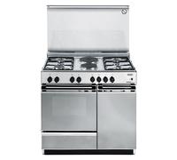 De Longhi SEX8542NEDM Cuisine 86X50 4FUOCHI + 2 Électrique Couvercle Métal Inox