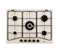 DE LONGHI SF57ASV Table de Cuisson 5 Feux 1 Triple Couronne Sable 68x50 CM