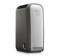 DeLonghi Déshumidificateur DNS80 – 7,5 L/24h, 700 W, Gris/Blanc, Zéolite & Ioniseur