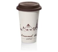 De Longhi Tasse Thermique Globetrotter Blanc Et Marron