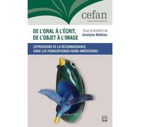 De l'oral a l'ecrit, de l'objet a l'image. expressions de la - Jocelyne Mathieu - Presses De L'universite Laval - broché - Essai