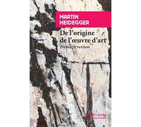 De l'origine de l'oeuvre d'art: Première version