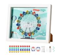 De los Dents - Cadre de collection de dents de 27 x 23 cm, organisateur de souvenirs de bébé, présentoir de | Cadre de mémoire pour les premières dents, organisateur de collection