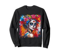 De Los Muertos La Catrina Day of The Dead Sugar Skull Women Sweatshirt