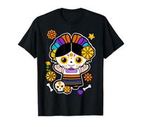 De Los Muertos La Catrina Day of The Dead Sugar Skull Women T-Shirt