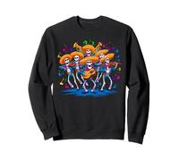 De Los Muertos, Le Jour des Morts, Groupe de mariachis Mexicain Skull Sweatshirt
