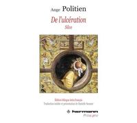 De l'ulcération Silve - Ange Politien - Hermann - broché - Poésie