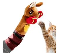 de lutte pour chat 55,9 cm Jouet interactif avec 3 poches à | Gant de marionnette à main pour chatons d'intérieur Soulagement de l'ennui Maison Salon Balcon Chambre