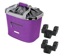 De Lux Blue Bird / 63358 Panier avant pour vélo Système Quick Clip Capacité 20 l