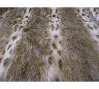 DE LUXE Animal Faux Fourrure Tissu Matière BRUN LYNX - Marron, 1m - 150 x 100cm
