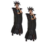 De Luxe Corbeau Déguisement Reine Maléfique Femmes Costume Halloween