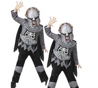 De Luxe Squelette Costume Chevalier Garçons Médiéval Garde Déguisement Haloween