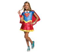 Déguisement Luxe Supergirl Super Hero Girls Fille - Taille: 3 À 4 Ans (104 Cm) Multicolore