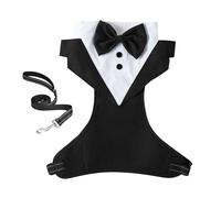 de Mariage pour Chien - Tenue Formelle pour Animal de Compagnie avec nœud Papillon et Laisse | Costume canin élégant pour vœux, Banquet, Rassemblement, Anniversaire, Photographie, Festival, év