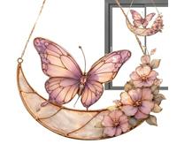 De Mariposas | Decoración Pequeña De Acrílico 2D Para El Hogar | Arte De Pared Para Exteriores Que Atrapa La Luz Del Sol | Para Patio Trasero, Balcón, Árbol, Ventana, Sala De Estar, Dormitorio