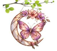 De Mariposas | Decoración Pequeña De Acrílico 2D Para El Hogar | Arte De Pared Para Exteriores Que Atrapa La Luz Del Sol | Para Patio Trasero, Balcón, Árbol, Ventana, Sala De Estar, Dormitorio