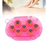 de massage, peigne à curry à 7 boules et massage à nettoyer 2 en 1, rotation à 360 degrés, boules en forme de paume unisexes Rouleaux tenu dans la main Body Beauty Massager Incroyable
