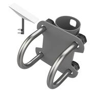 de mât d'antenne - Poteau Satellite réglable, de Montage Uclamp Solide, en Acier résistant aux intempéries, Solution de Montage Stable | Parfait pour la Configuration de Bateau