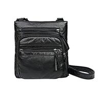 De Maternité Pour sac à bandoulière en cuir lavable décontracté carré sac Pièces Et Accessoires Pour Électroménagers (Black, One Size)