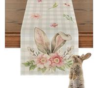 De Mesa Con De Huevo De Pascua - Manteau De Lino De 72 Pulgadas Con De Huevo De Conejito - Manteau Rústico De Granja para Decoración De Primavera, Cenas Festivas, Picnics Al Aire Libr