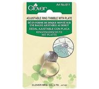 Dé Métal Disque Sashiko - Clover - Ajustable et Ergonomique(...) - Gris Gris G