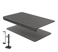 de montage de support de renfort : support de renfort en acier pour bureau, support de montage de moniteur, pour plaques en acier de renfort de bureau minces, en verre et autres fragiles