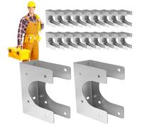De Montage Robuste | 20 Pièces Galvanisées pour Réparation Et Support Structurel | À Ongles Résistant À La Chaleur | Convient pour Tubes Câbles Électriques Hydraulique Bâtiments Commerciaux