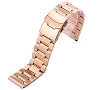 de Montre en Acier Inoxydable brossé 18 mm, 20 mm, 22 mm, de Surveillance de 24 mm pour Dames de Montre Double Push Push