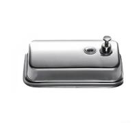 De Mural Acier Inoxydable 304 Étanche Différentes Tailles | 304 Stainless Steel, Space-saving Wall Mount, Transparent Easy-refill Bottle, Smooth Pump, pour hotel Bathroom Home Use