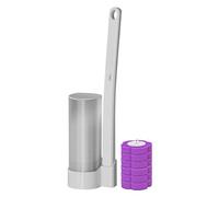 De Nettoyage des Toilettes - Brosse Et Support Jetables pour Toiletts | Brosses De Toilette, Recharges De Nettoyant pour Têtes De Recharge, Système De De Nettoyage Mural pour Cuvet