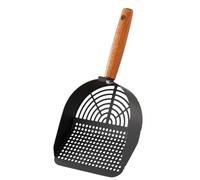 de nettoyage en acier inoxydable pour litière pour chat - Heavy Duty Cat Poops Scooper - Pelle à ordures - Outils latéraux ergonomiques à long passage - Fournitures pour animaux de compagnie